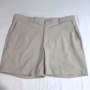 Footjoy Men’s Beige Flat Front Casual Shorts, 38W x 6”, GUC